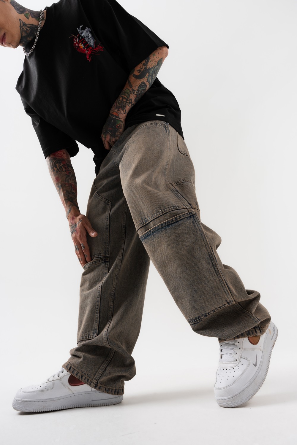 Grindcore Cep Detaylı Baggy Jean Pantolon