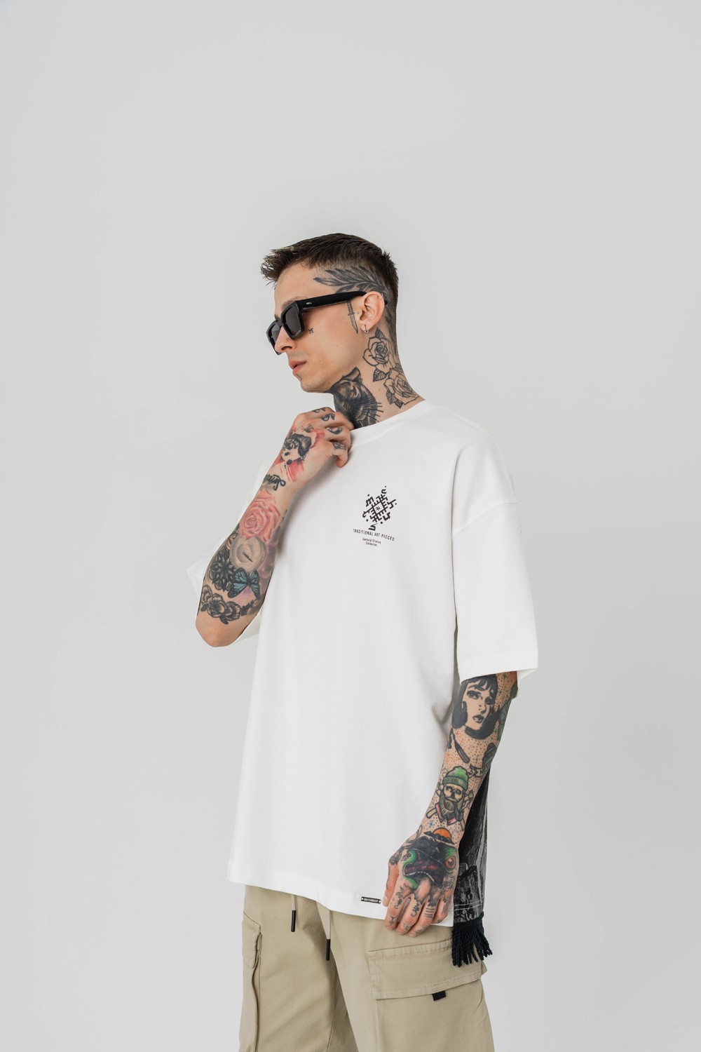 İndian Saçak Detaylı Oversize T-shirt
