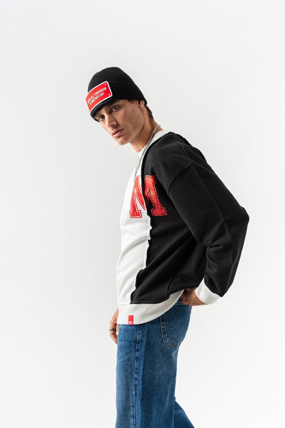 Bridge Bisiklet Yaka Sweatshirt