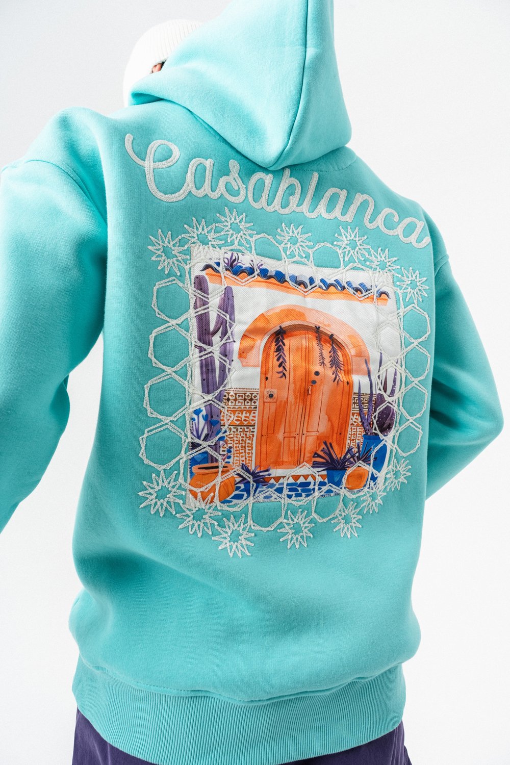 Casablanca Nakış ve Patch Detay Sweatshirt Hoodie