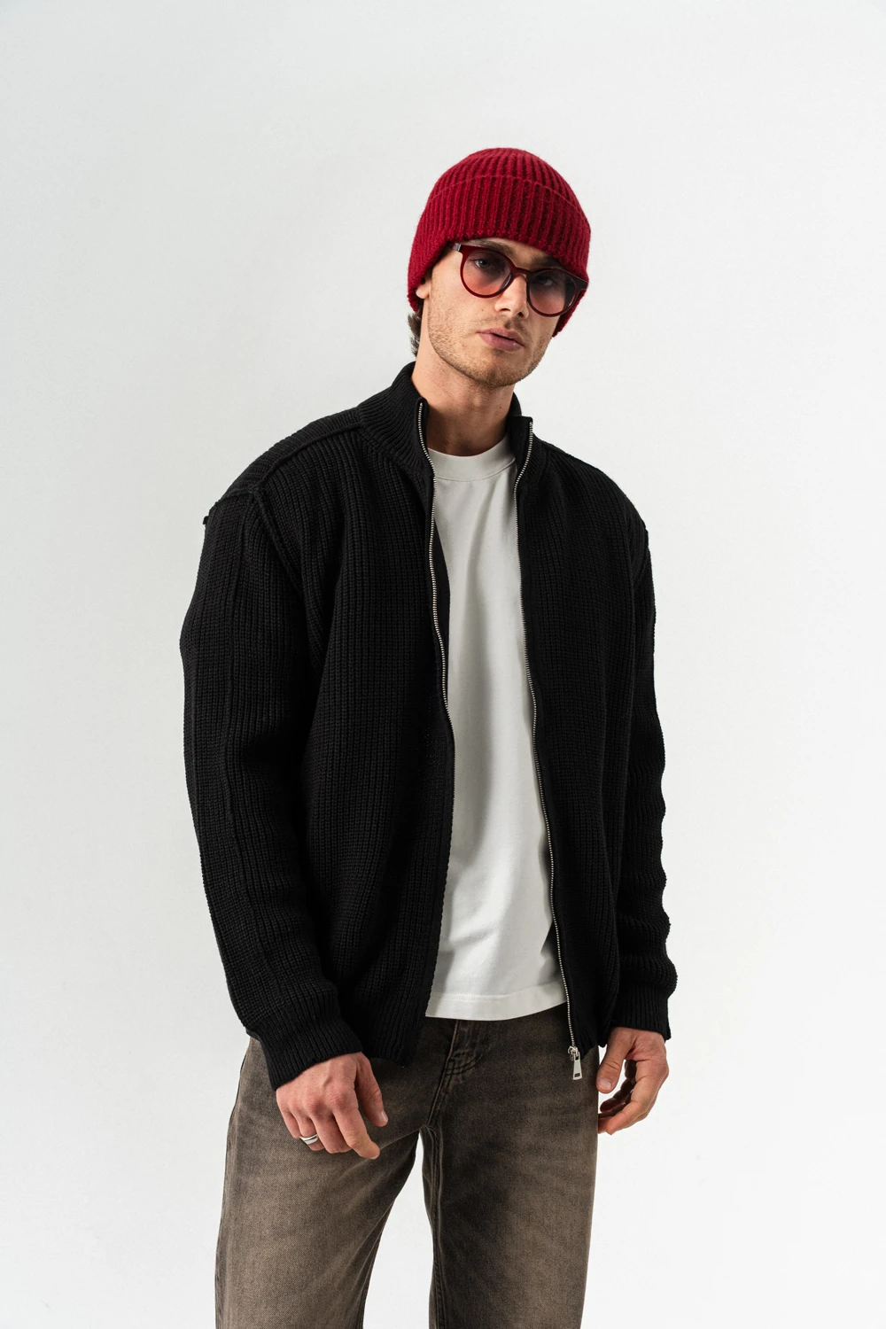 Frame Fermuarlı Kazak