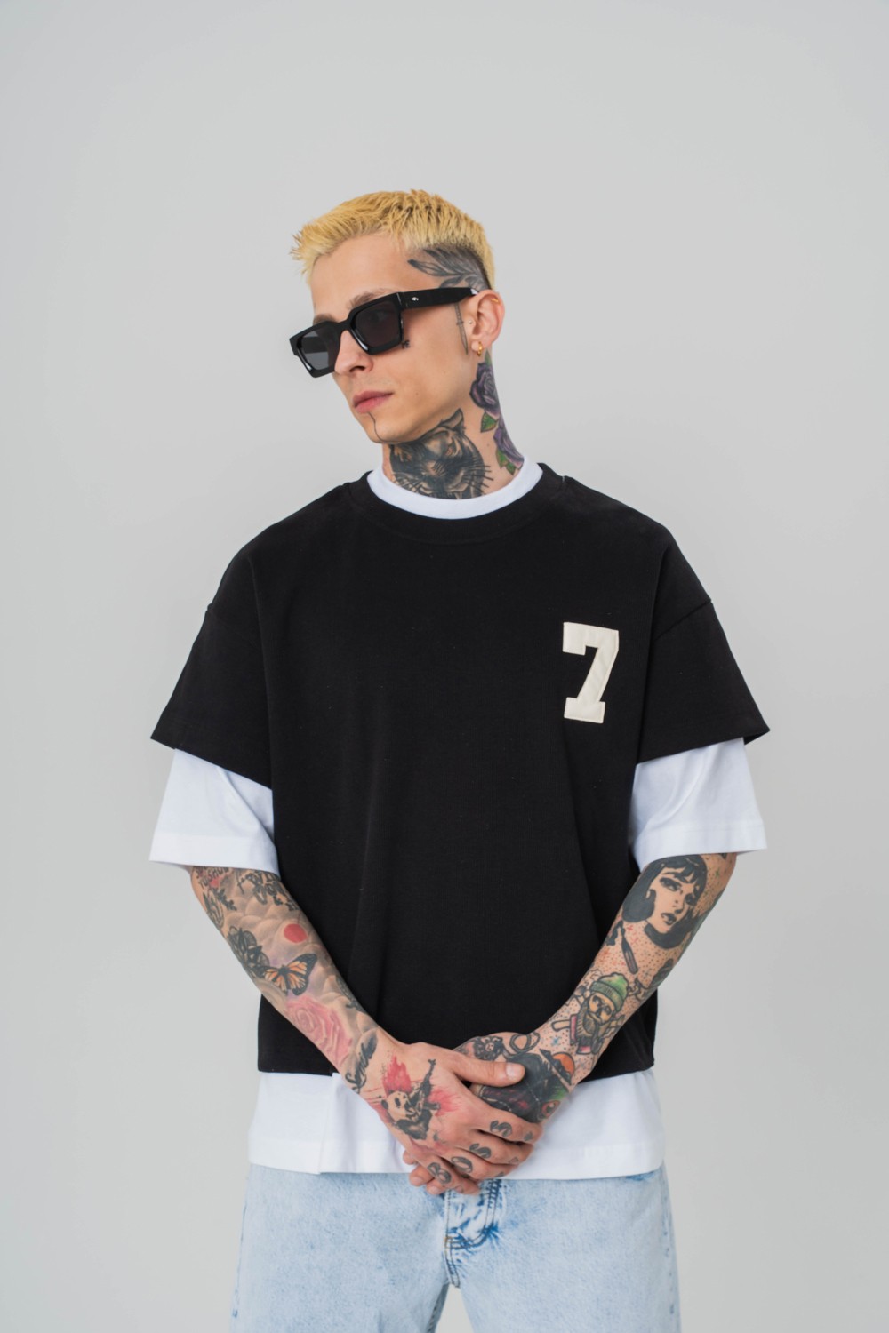 Patriot 7 Premium Oversize Birleşik Crop ve T-shirt