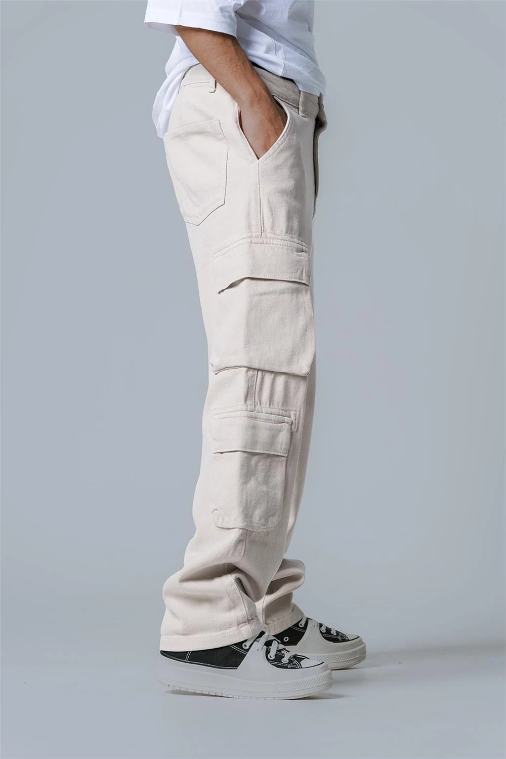 Woodcutter Bej Kargo Jean Pantolon