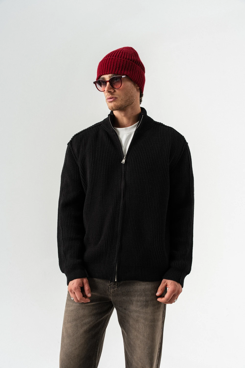 Frame Fermuarlı Kazak