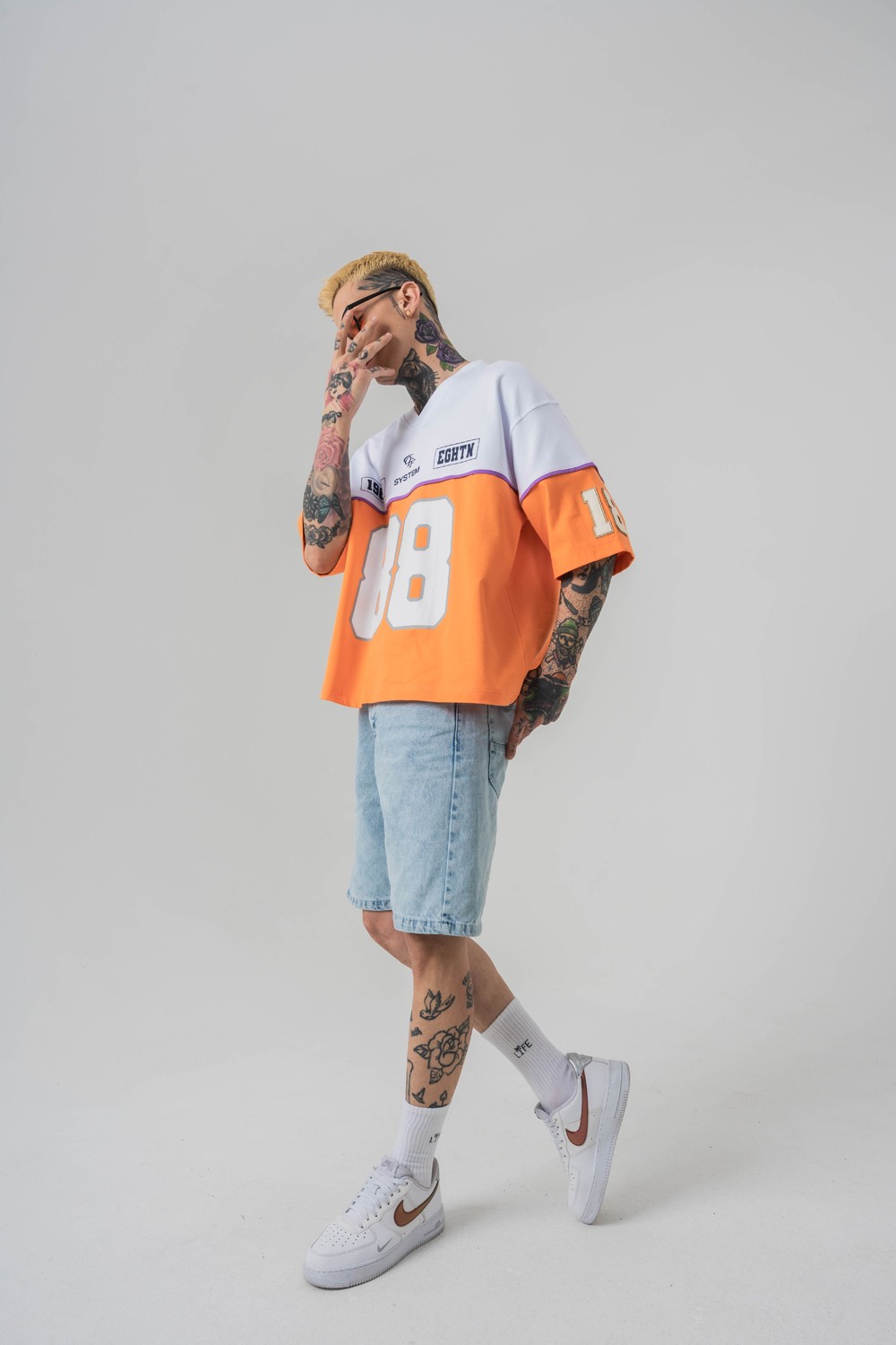 Eighty-Eight V Yaka Oversize T-shirt