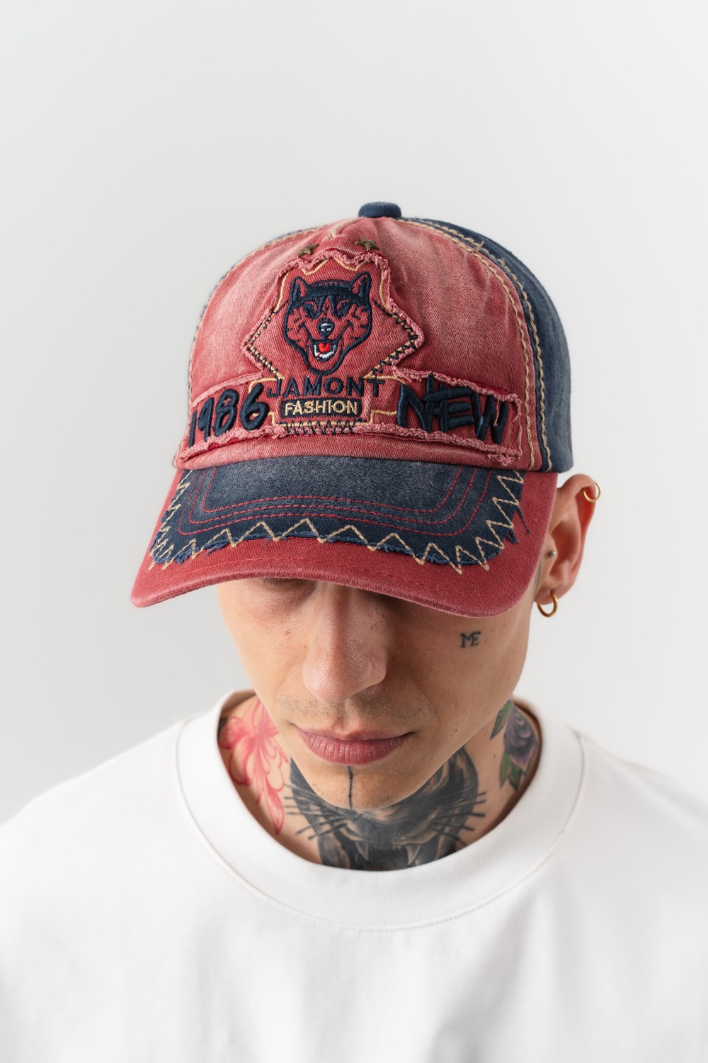 Jamont Tiger Patch Nakış Vintage Şapka