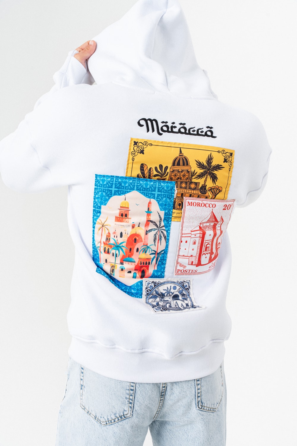 Morocco Nakış ve Patch Detay Sweatshirt Hoodie