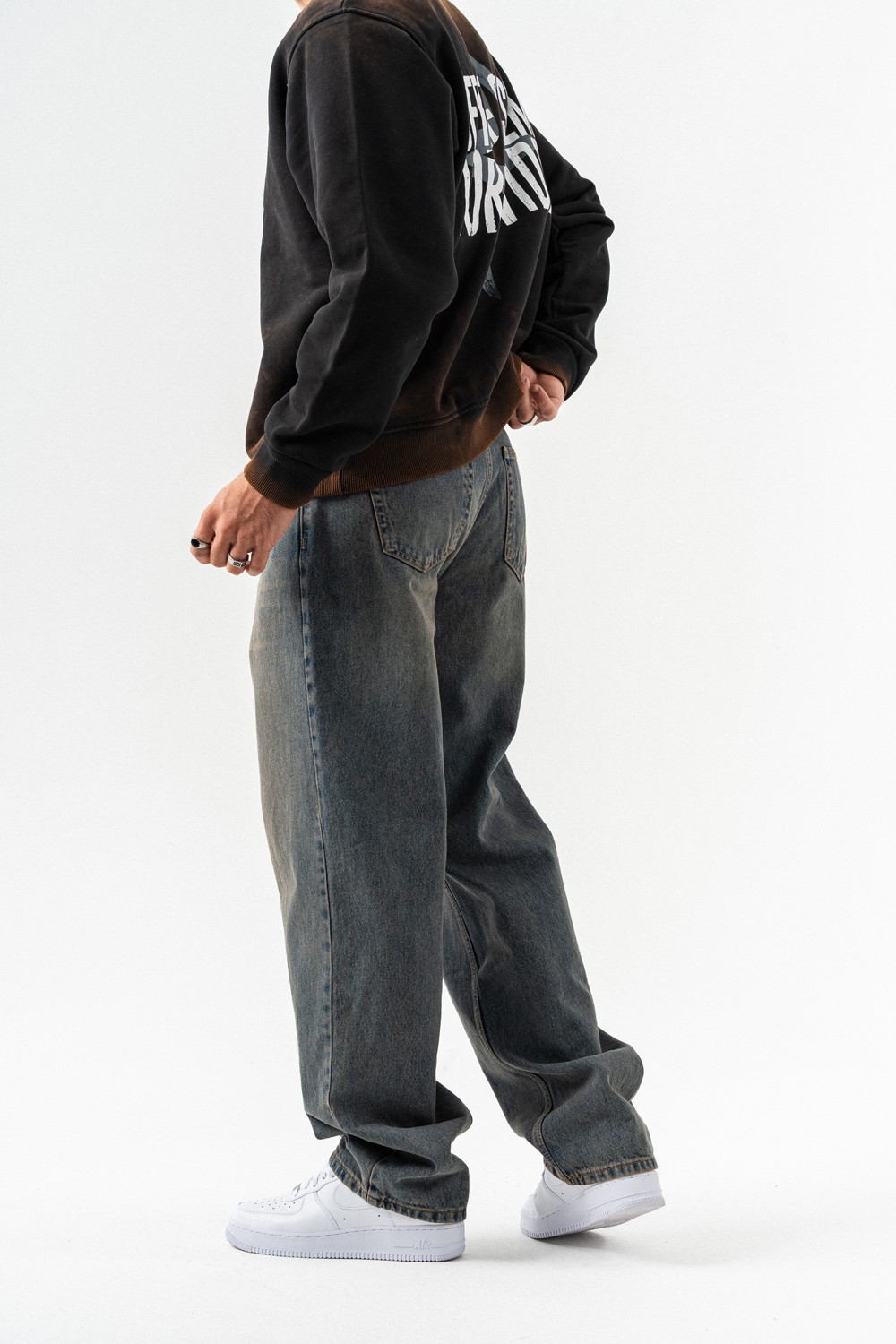 Undercloud Yıkamlı Baggy Jean Pantolon