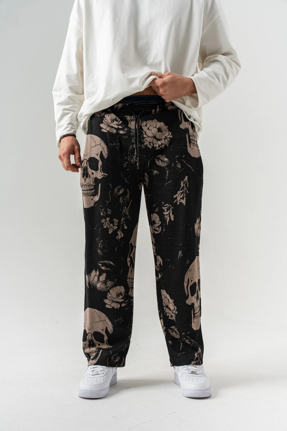 Omen Detay Baskılı Baggy Pantolon