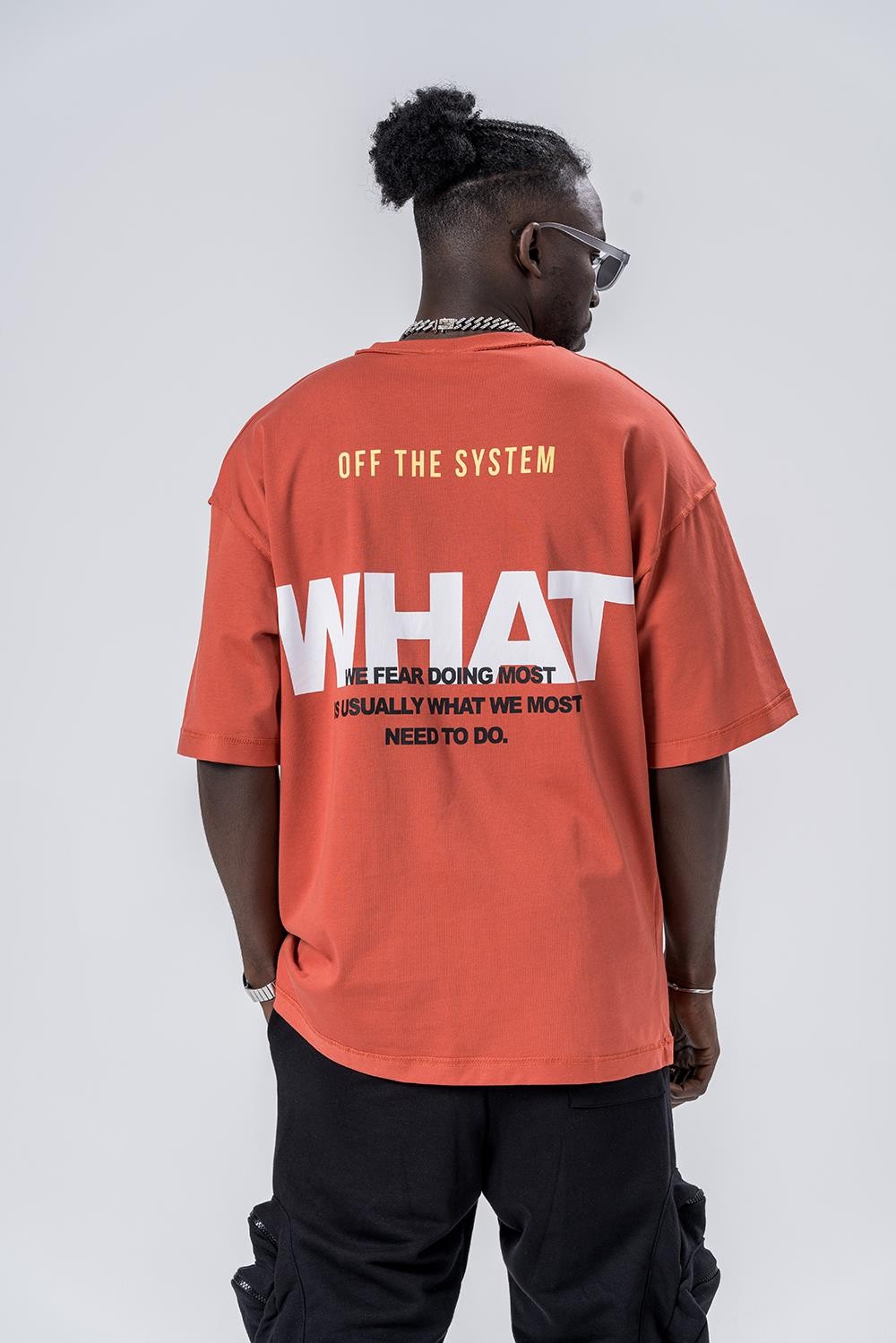 What Bisiklet Yaka Oversize T-shirt