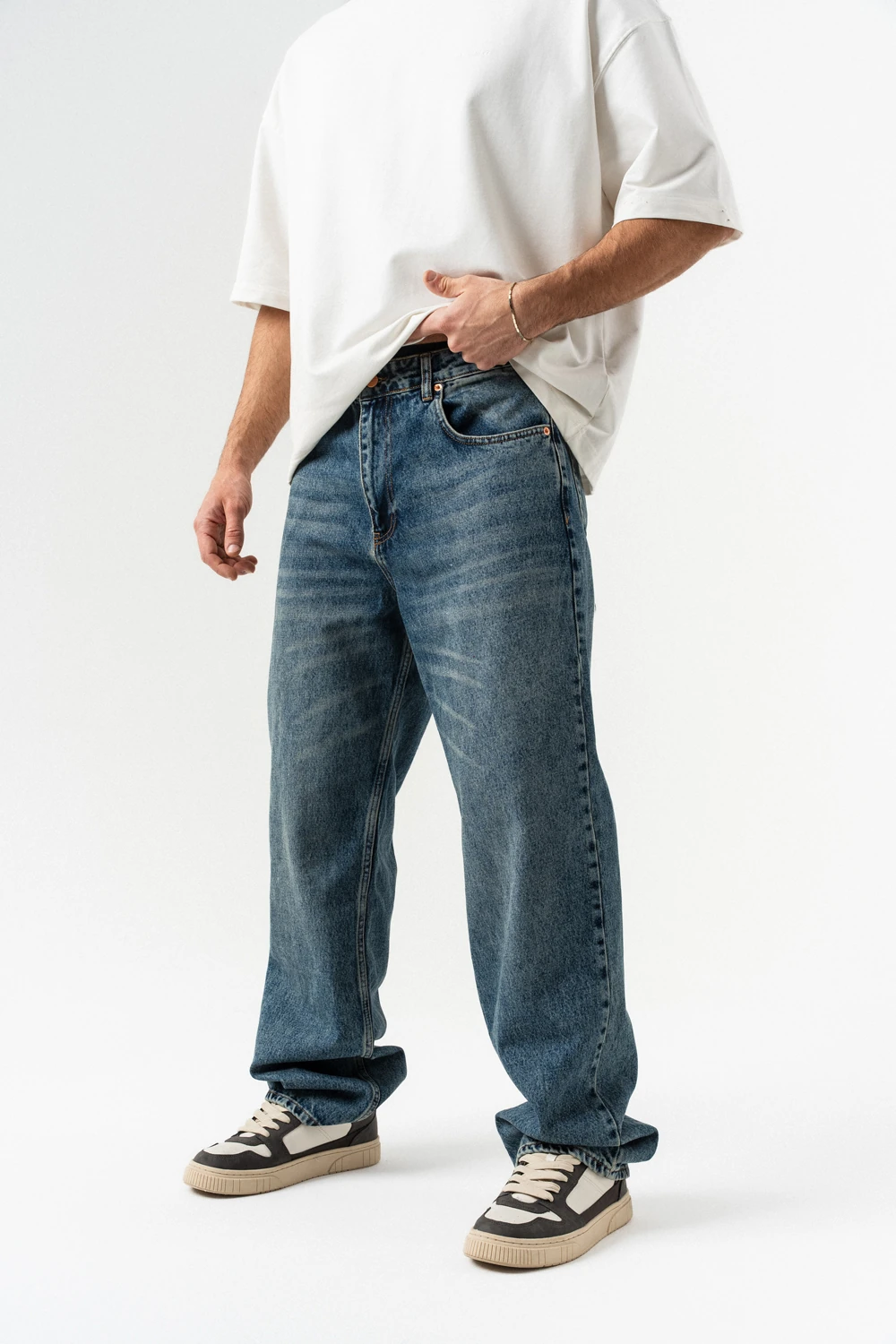 Coolzzy Jean Baggy Pantolon - Mavi