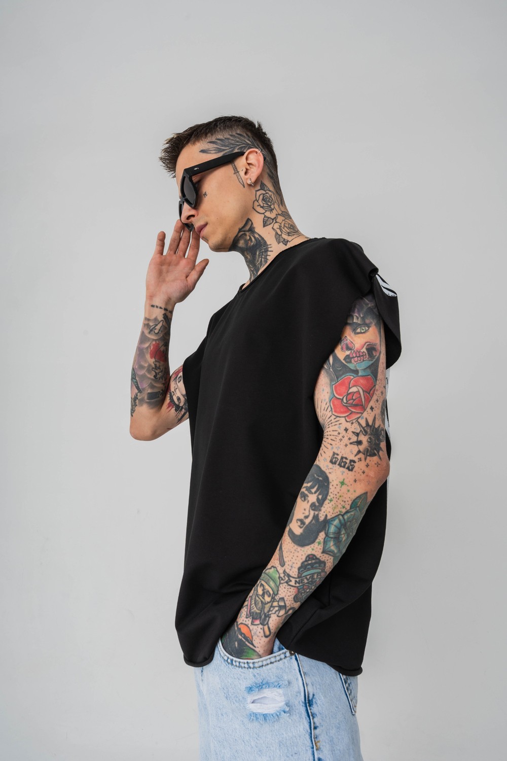 Raw Energy Kolsuz Oversize T-shirt