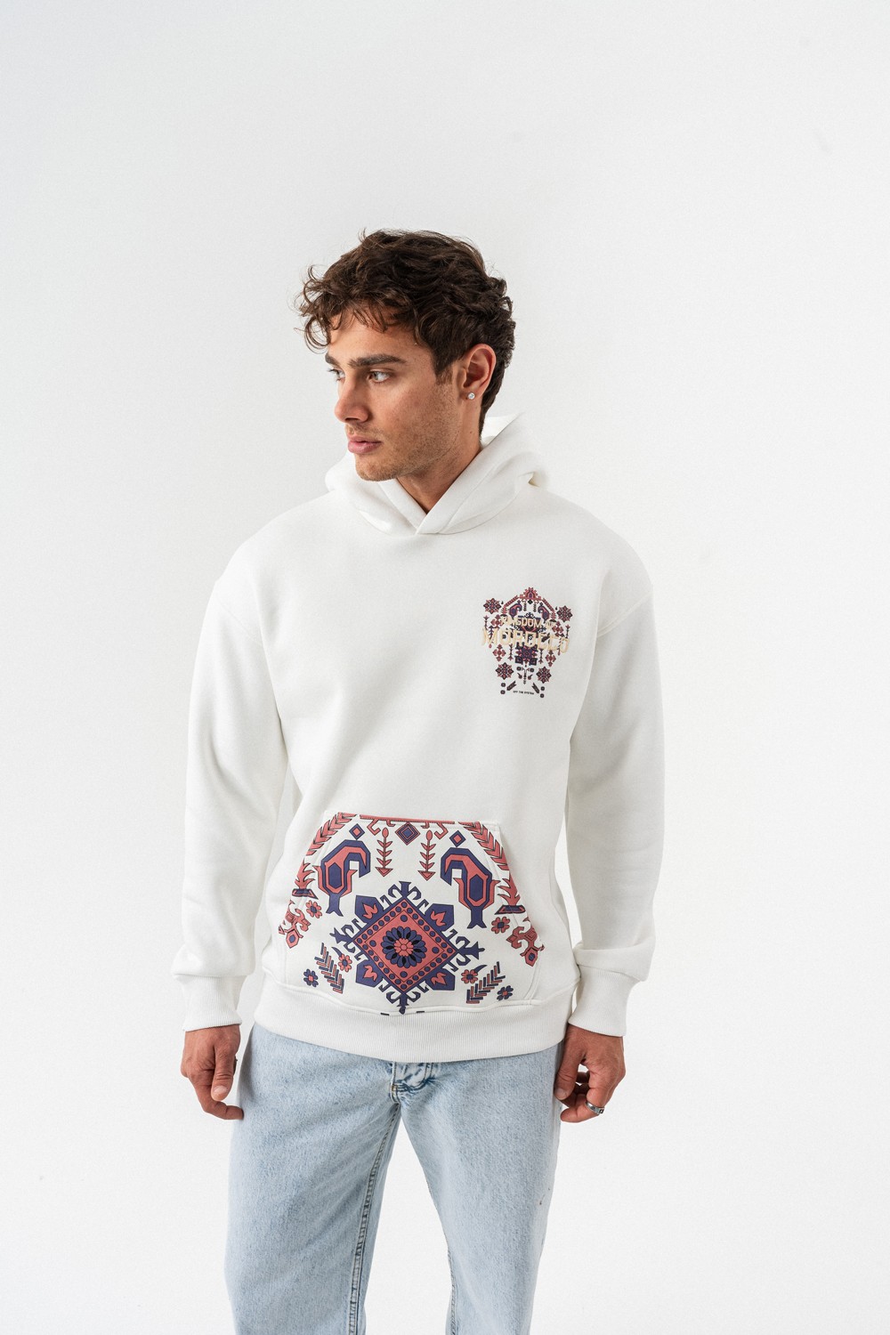 Morocco Nakış ve Patch Detay Sweatshirt Hoodie
