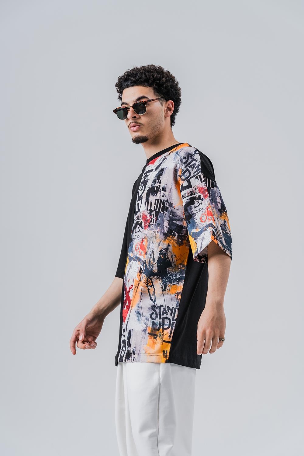 Stand Up  Bisiklet Yaka Oversize T-shirt