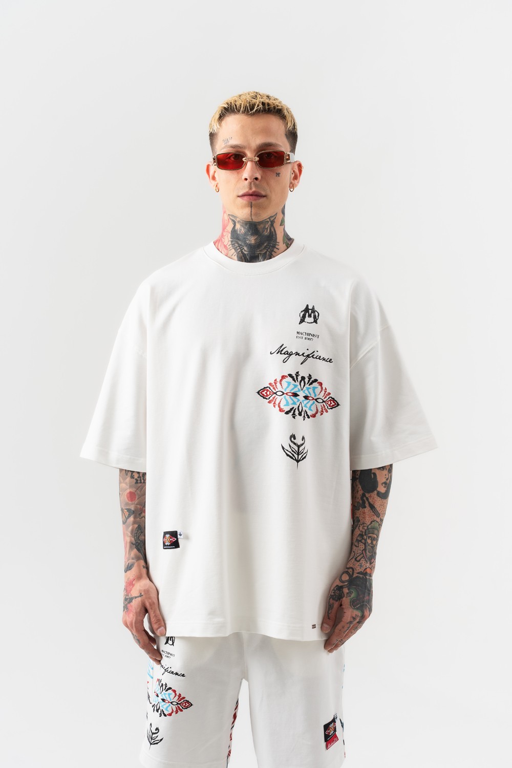 Magnificence Motif ve Nakış Detaylı Oversize T-shirt