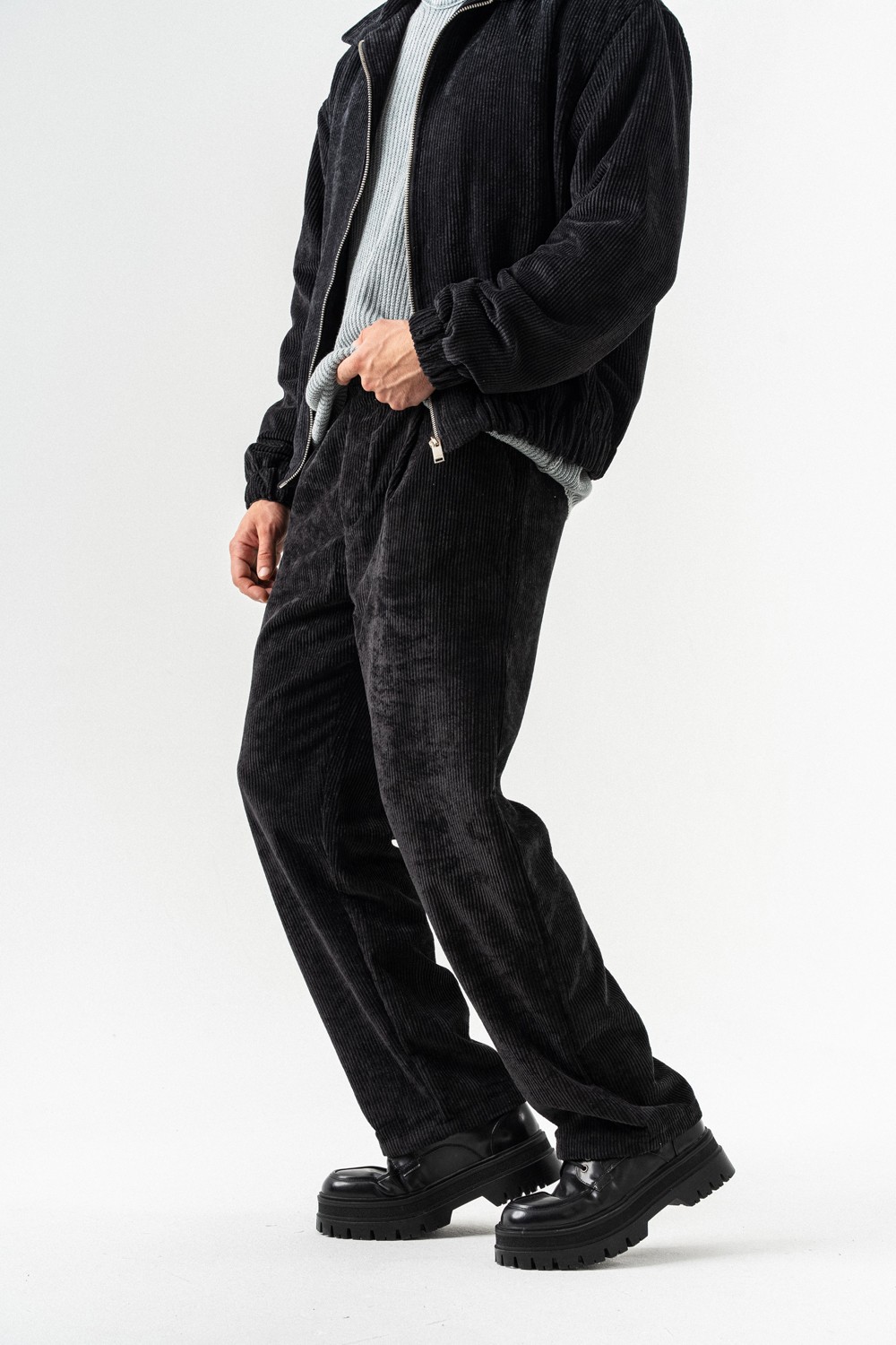 Crossway Kadife Baggy Pantolon