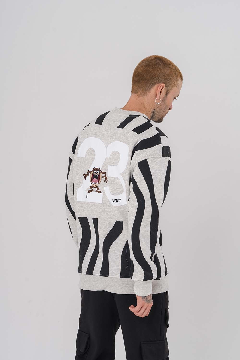 Mercy Tazmania Bisiklet Yaka Sweatshirt