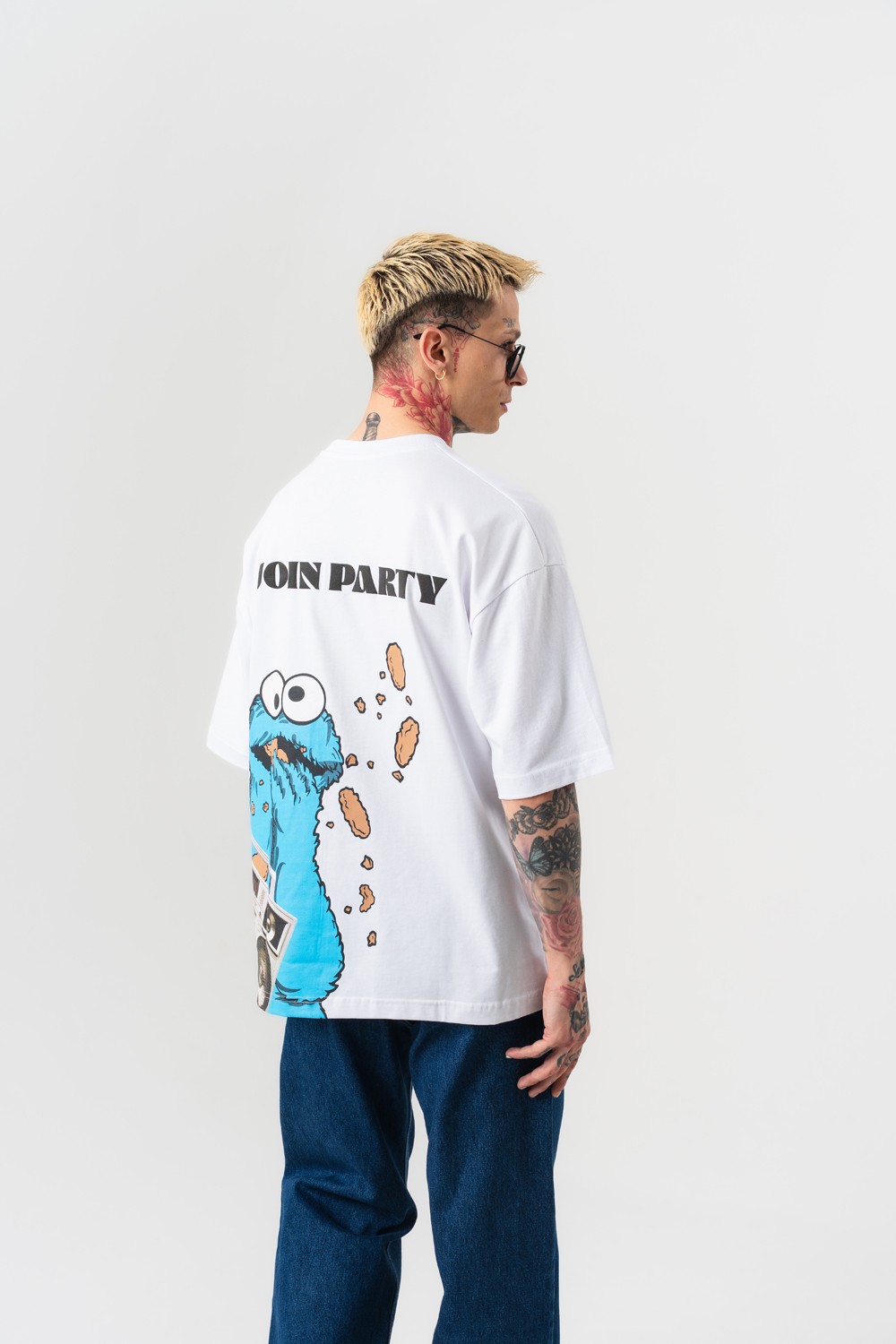 Join Party Sırt Baskılı Oversize T-shirt