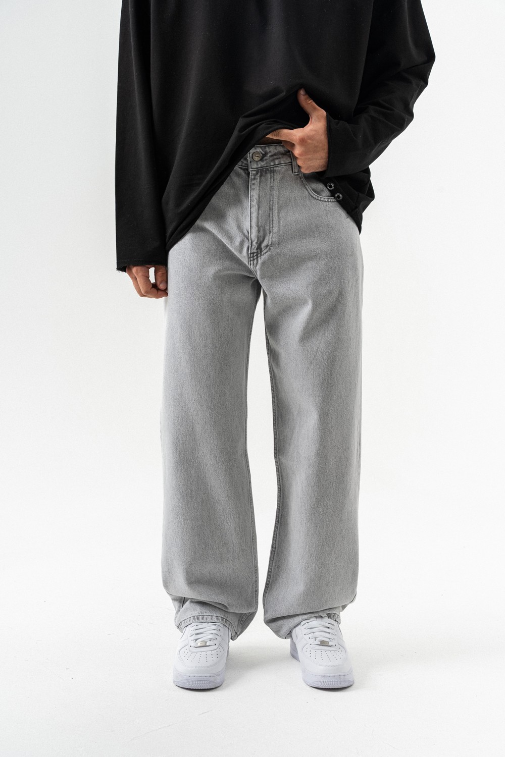 Nightgrid Jean Baggy Pantolon
