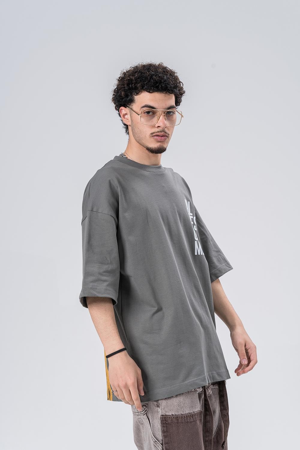 All Eyes On Me Bisiklet Yaka Oversize T-shirt