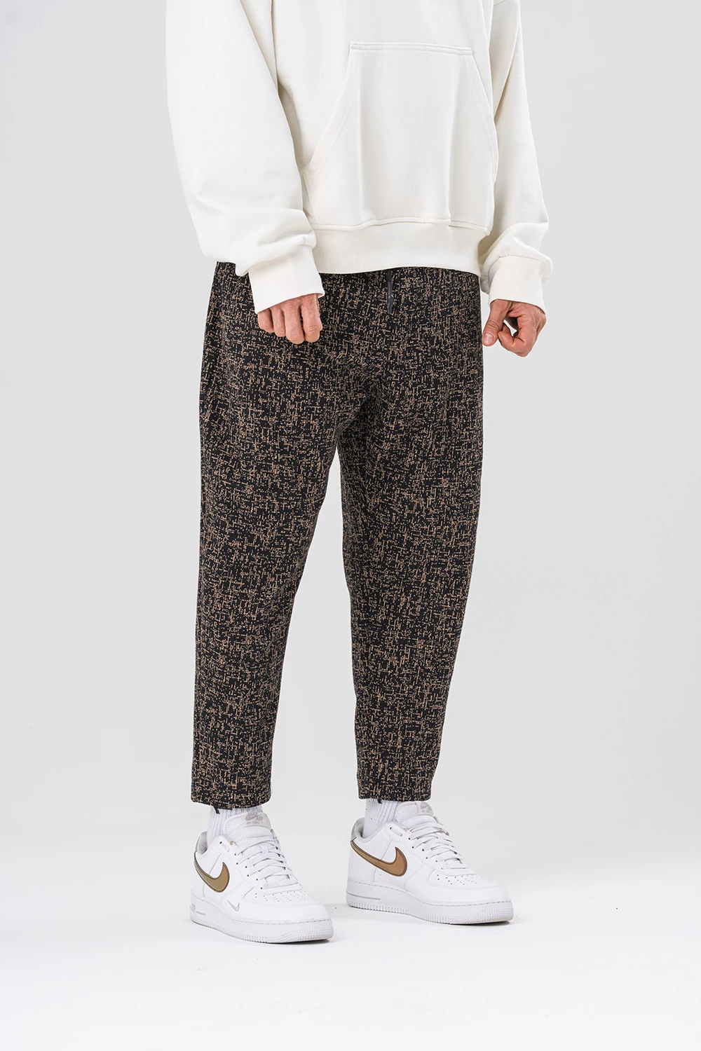 Grayish Bel Lastikli Havuç Kesim Pantolon