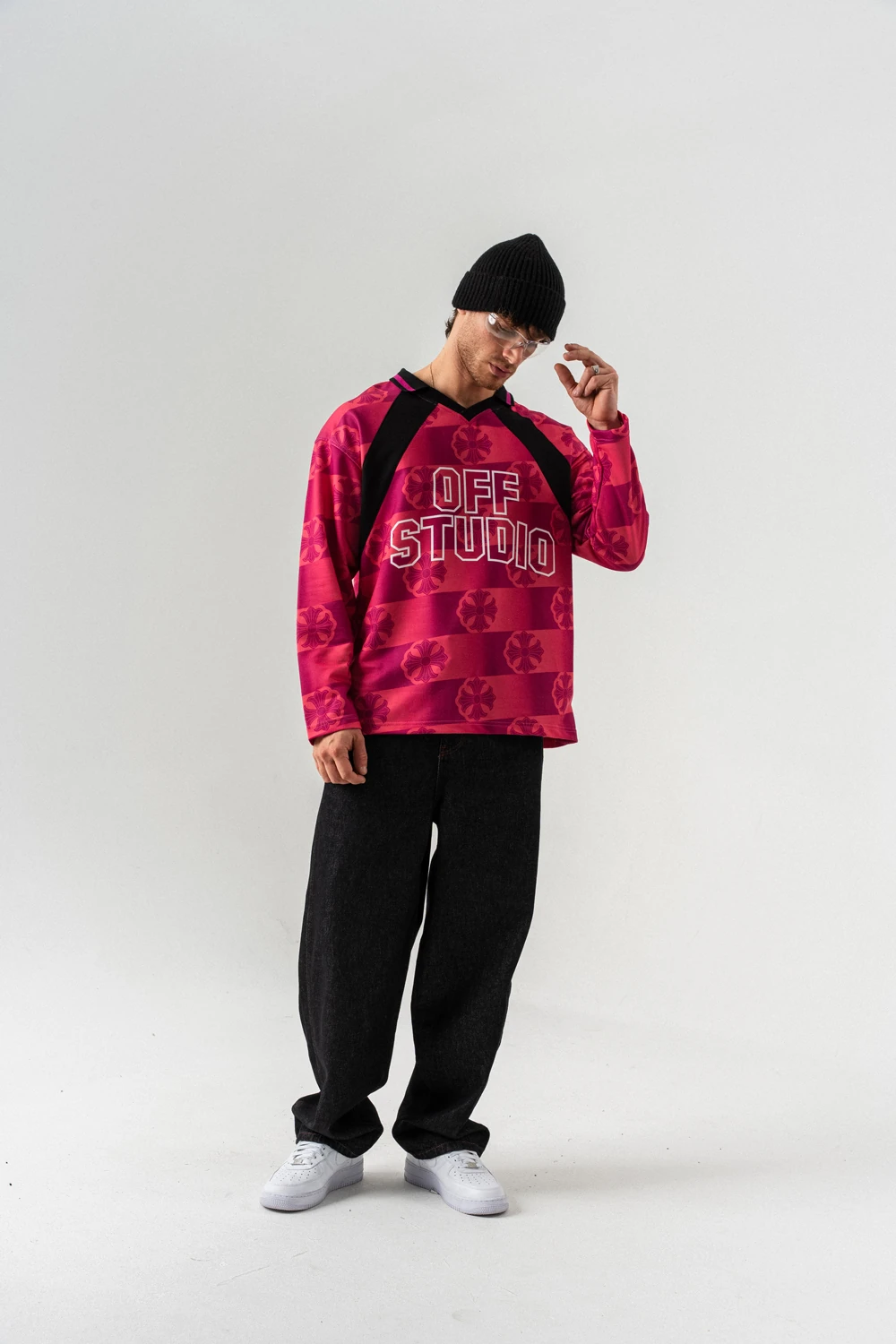 Offstudio Polo Yaka Uzun Kol Forma Sweatshirt