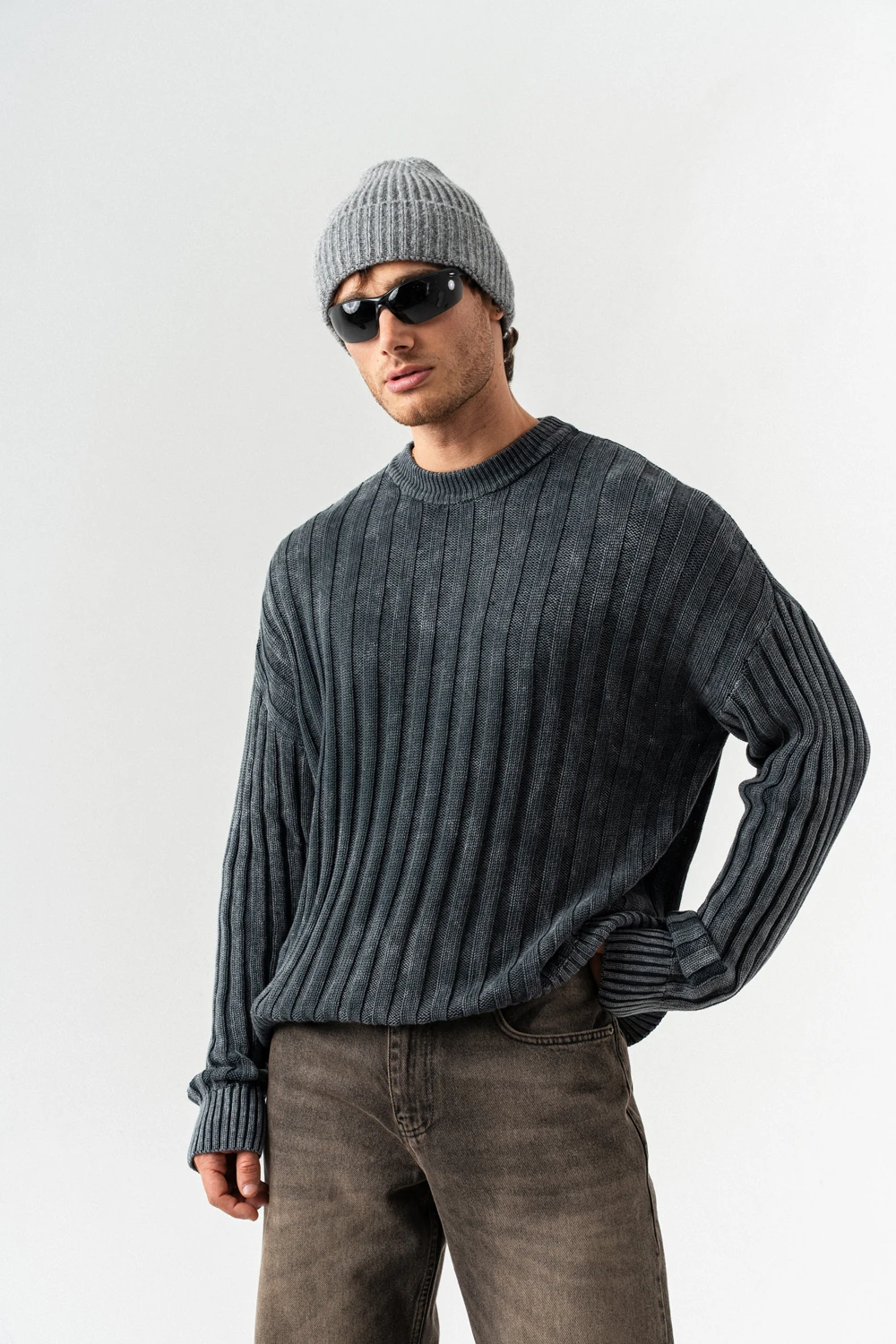 Realm Bisiklet Yaka Triko Kazak