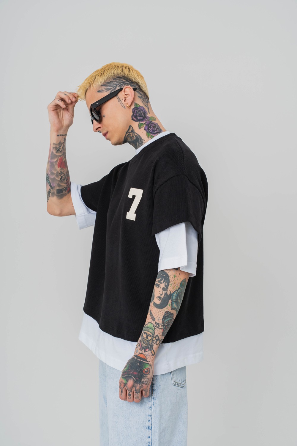 Patriot 7 Premium Oversize Birleşik Crop ve T-shirt