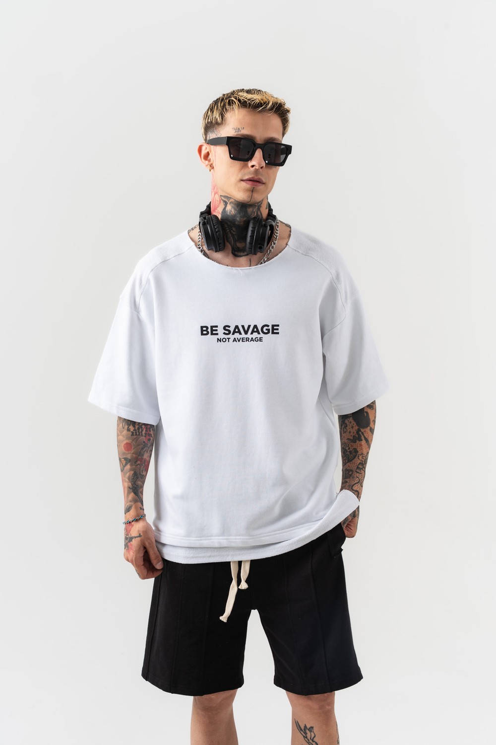 Be Savage Oversize T-shirt - Beyaz