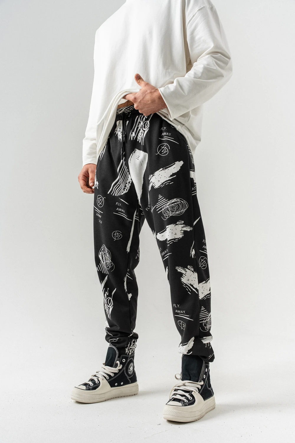 Fly Bel ve Paça Lastikli Jogger Eşofman