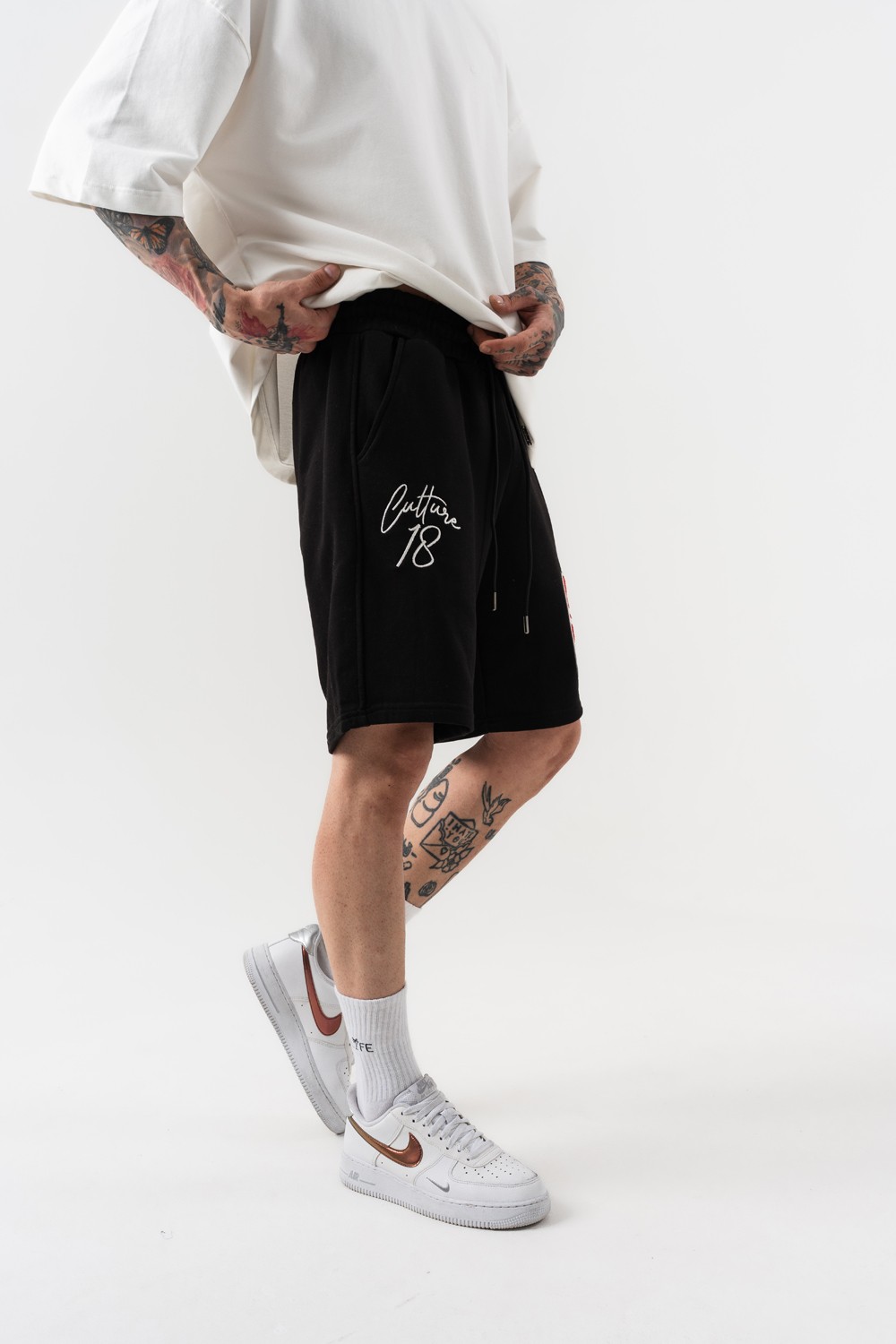 Culture C Nakışlı Oversize Şort