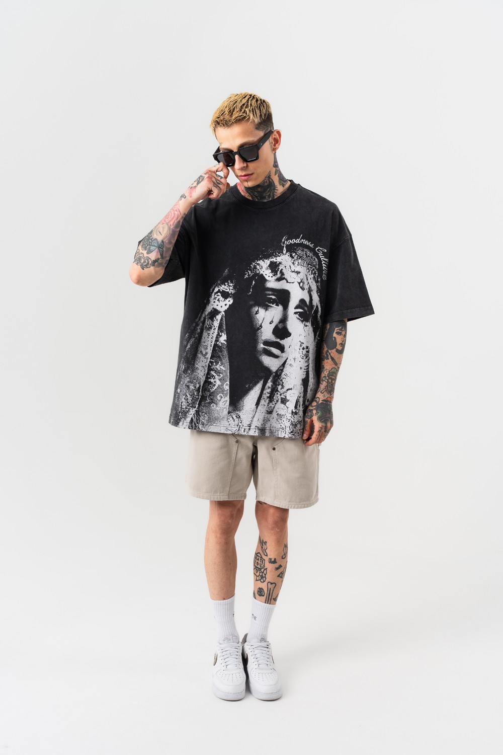 Mutezone Yıkamalı Oversize T-shirt