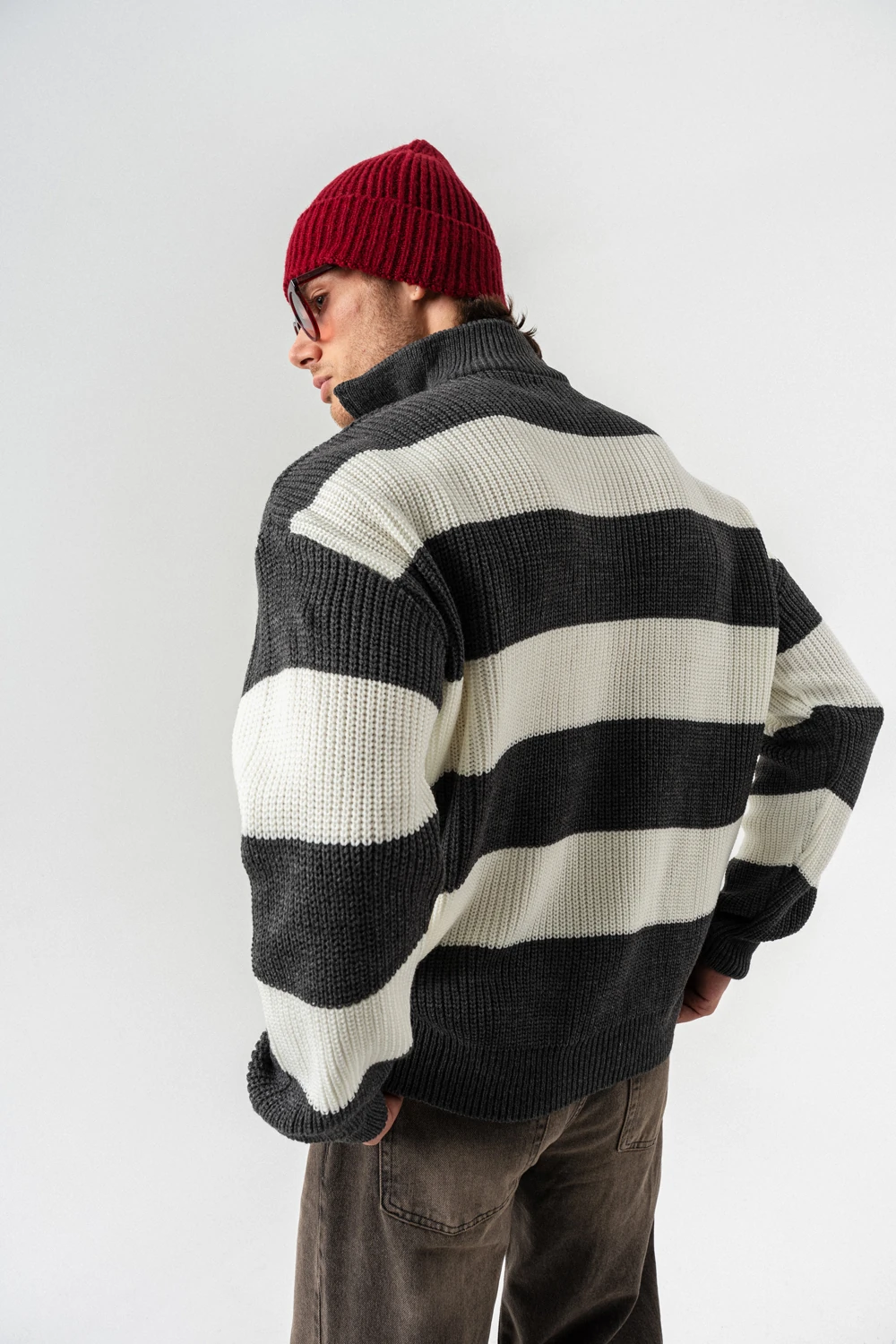 Haven Yarım Fermuarlı Polo Yaka Kazak