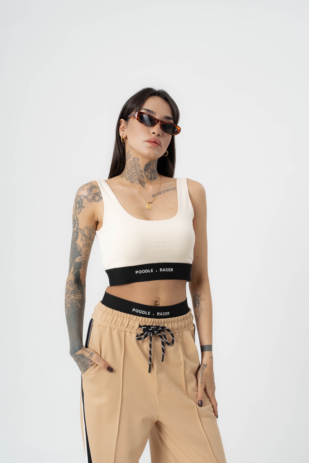 Cross Mountain Crop ve Kapüşonlı Kadın T-shirt 2'li Set