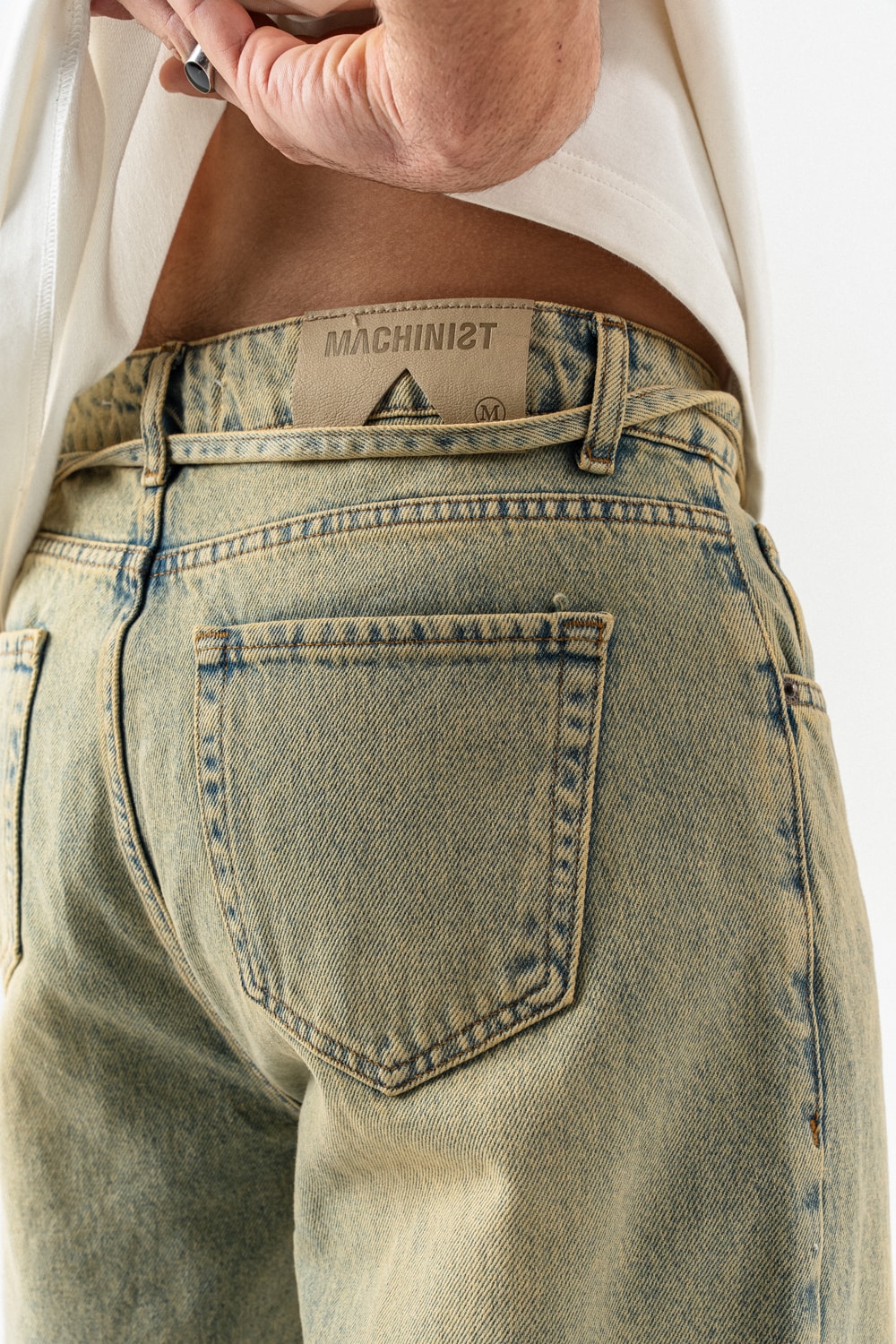 Basegrain Yıkamlı Baggy Jean Pantolon