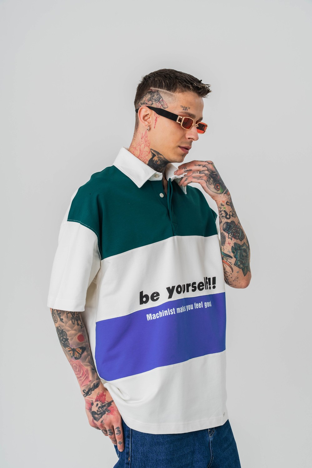 Be Yourself Polo Yaka T-shirt