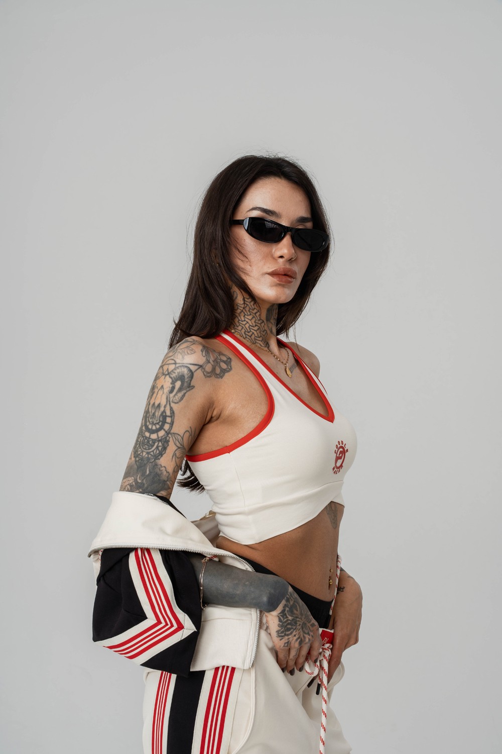 Zest Crop ve Kapüşonlı Kadın T-shirt 2'li Set
