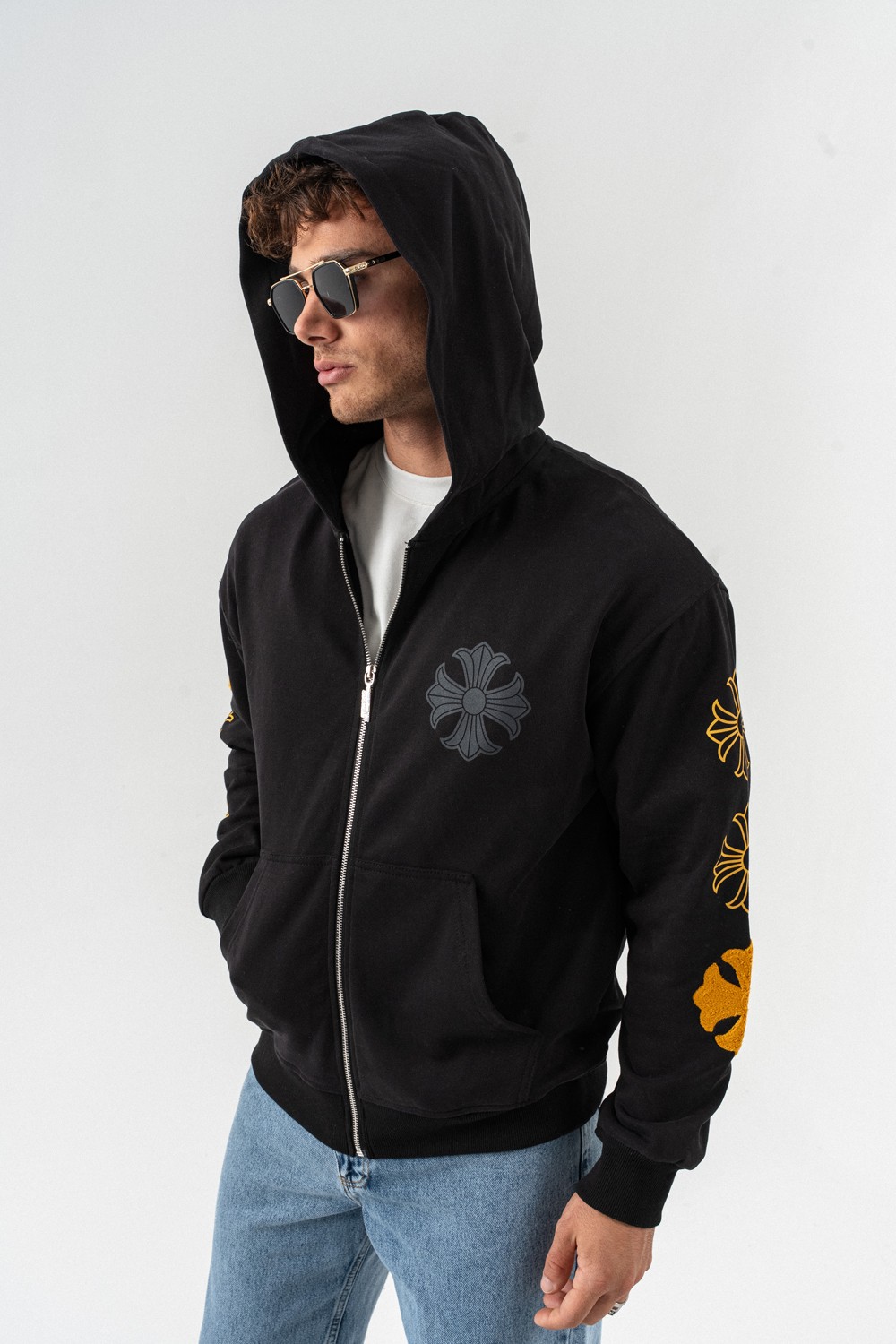 Streetcode Nakış Detay Fermuarlı Sweatshirt Hoodie