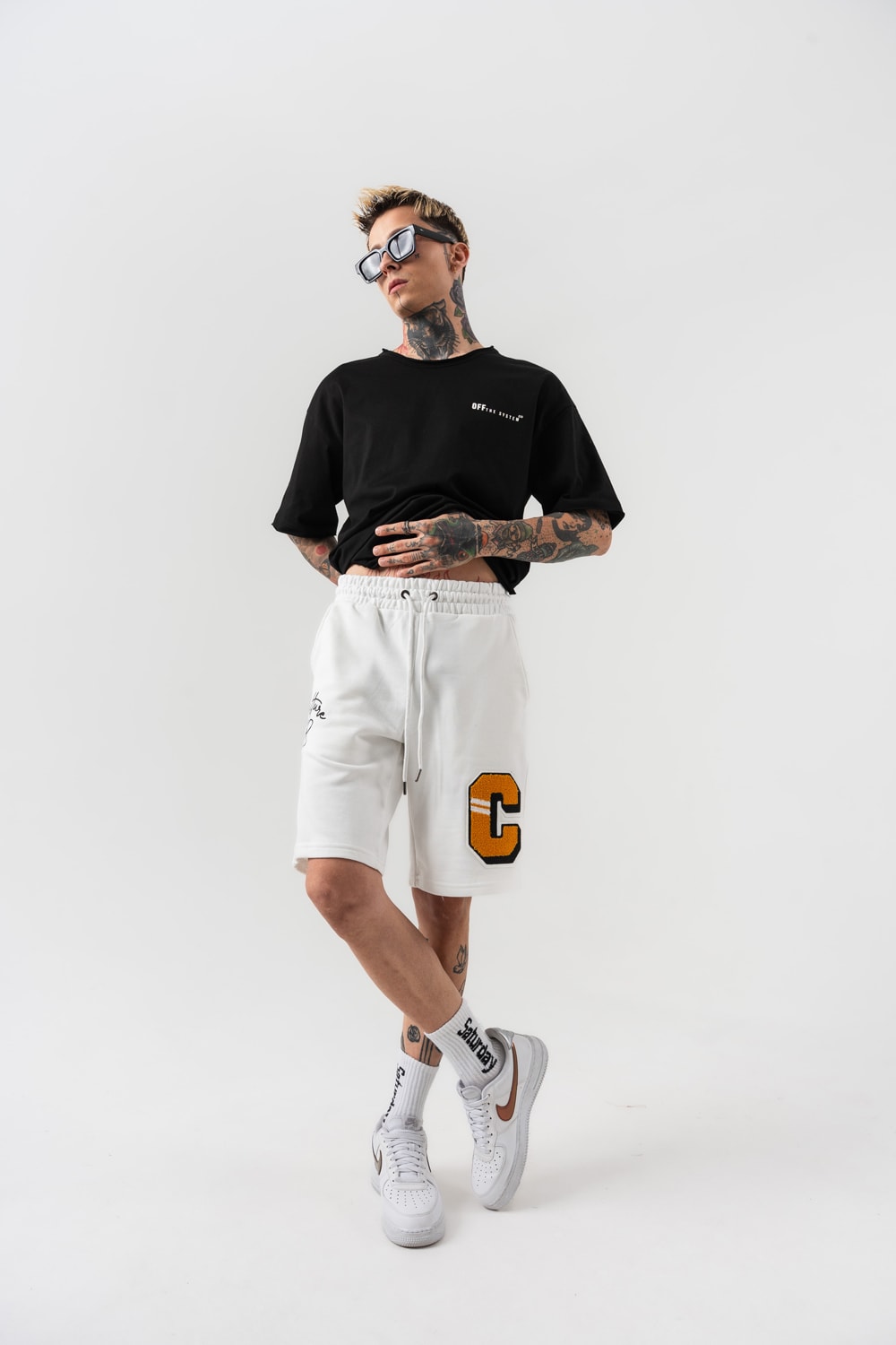 Culture C Nakışlı Oversize Şort