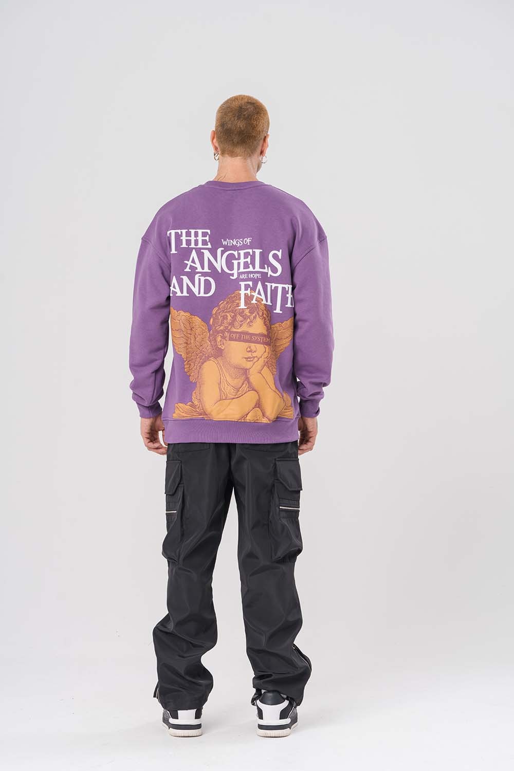 Angels Bisiklet Yaka Sweatshirt