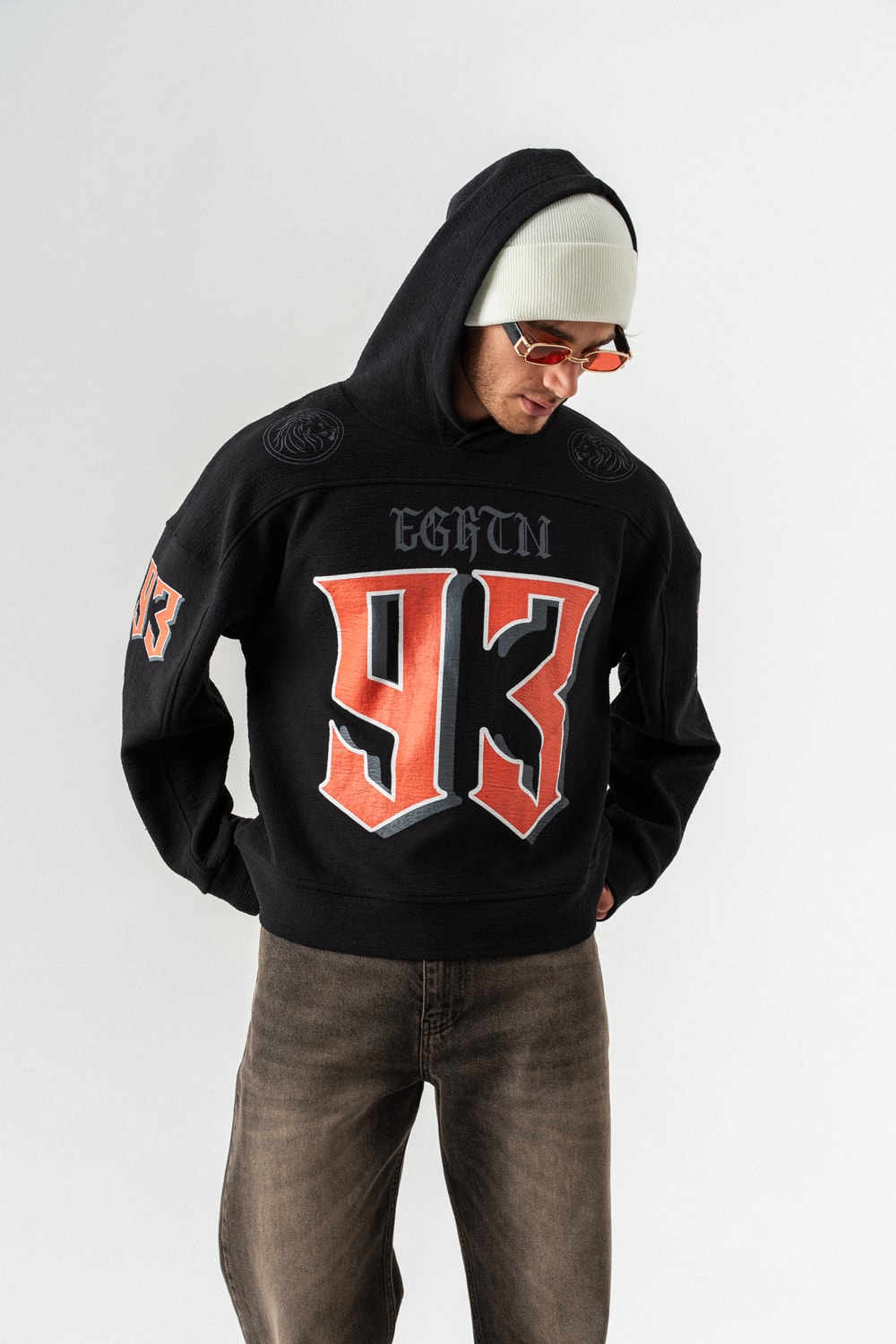 93 Huddle Kapüşonlu Sweatshirt Hoodie