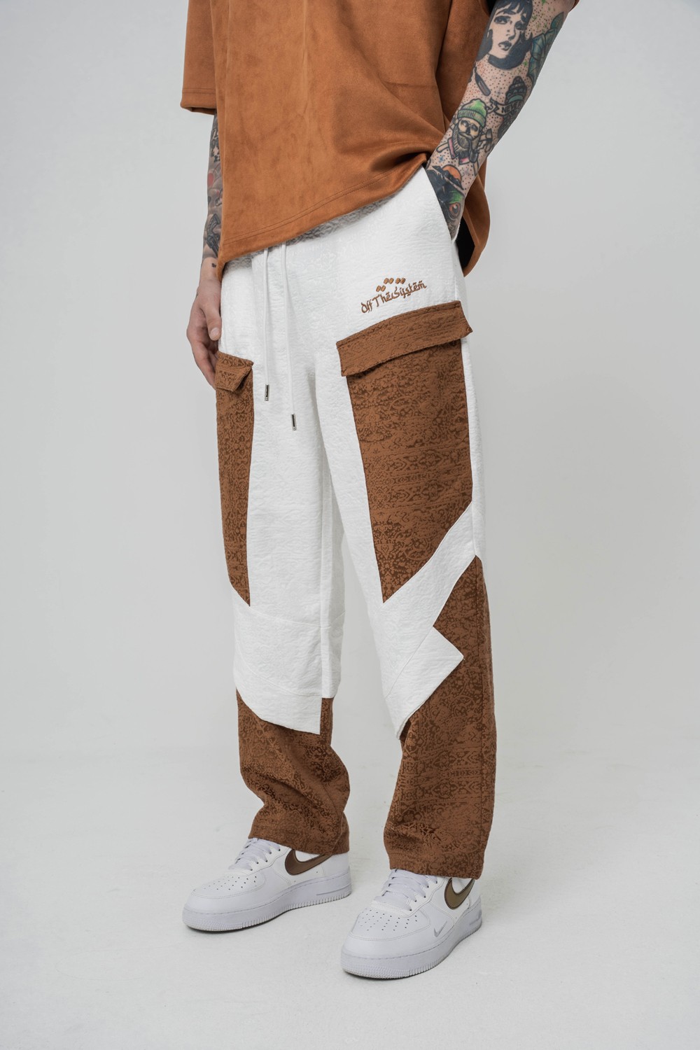 Benjamin Cep Detaylı Rug Desen Pantolon