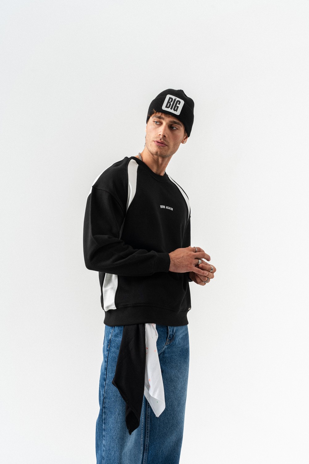 Born Again Bisiklet Yaka Sweatshirt