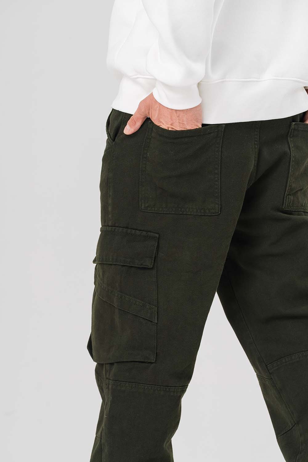 Cody Kargo Cep Detaylı Gabardin Baggy Pantolon