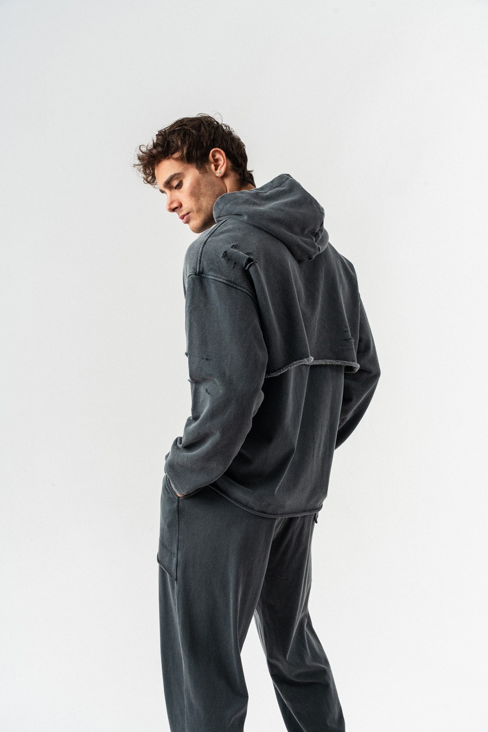 Grindhouse Kesik Detaylı Sweatshirt Hoodie