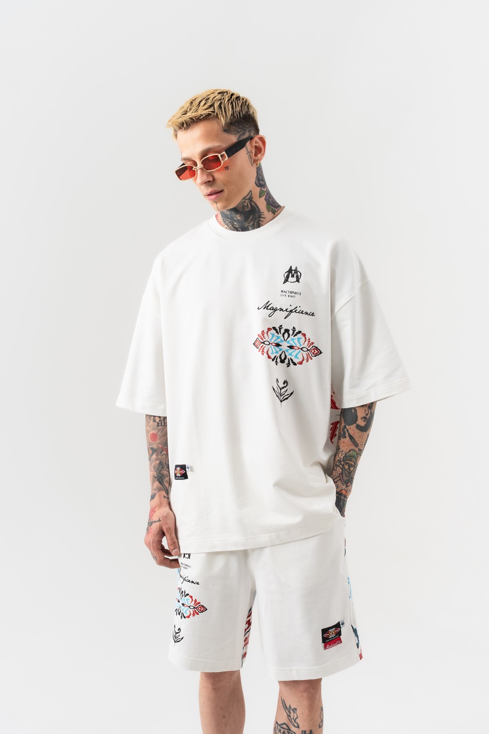 Magnificence Motif ve Nakış Detaylı Oversize T-shirt