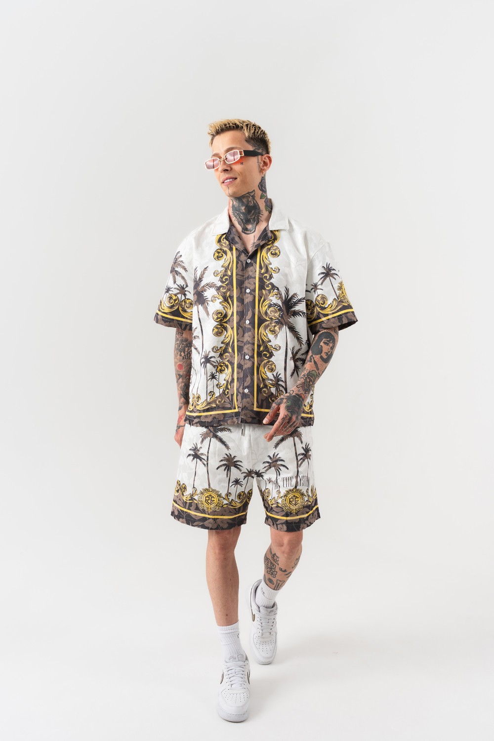 Fallpalm Oversize Gömlek ve Şort Takım