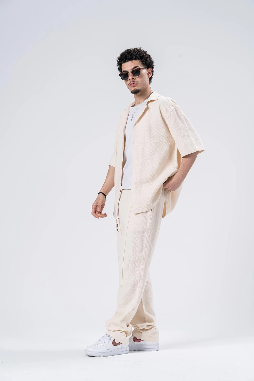 Ibiza Keten Gömlek Ve Pantolon Takım