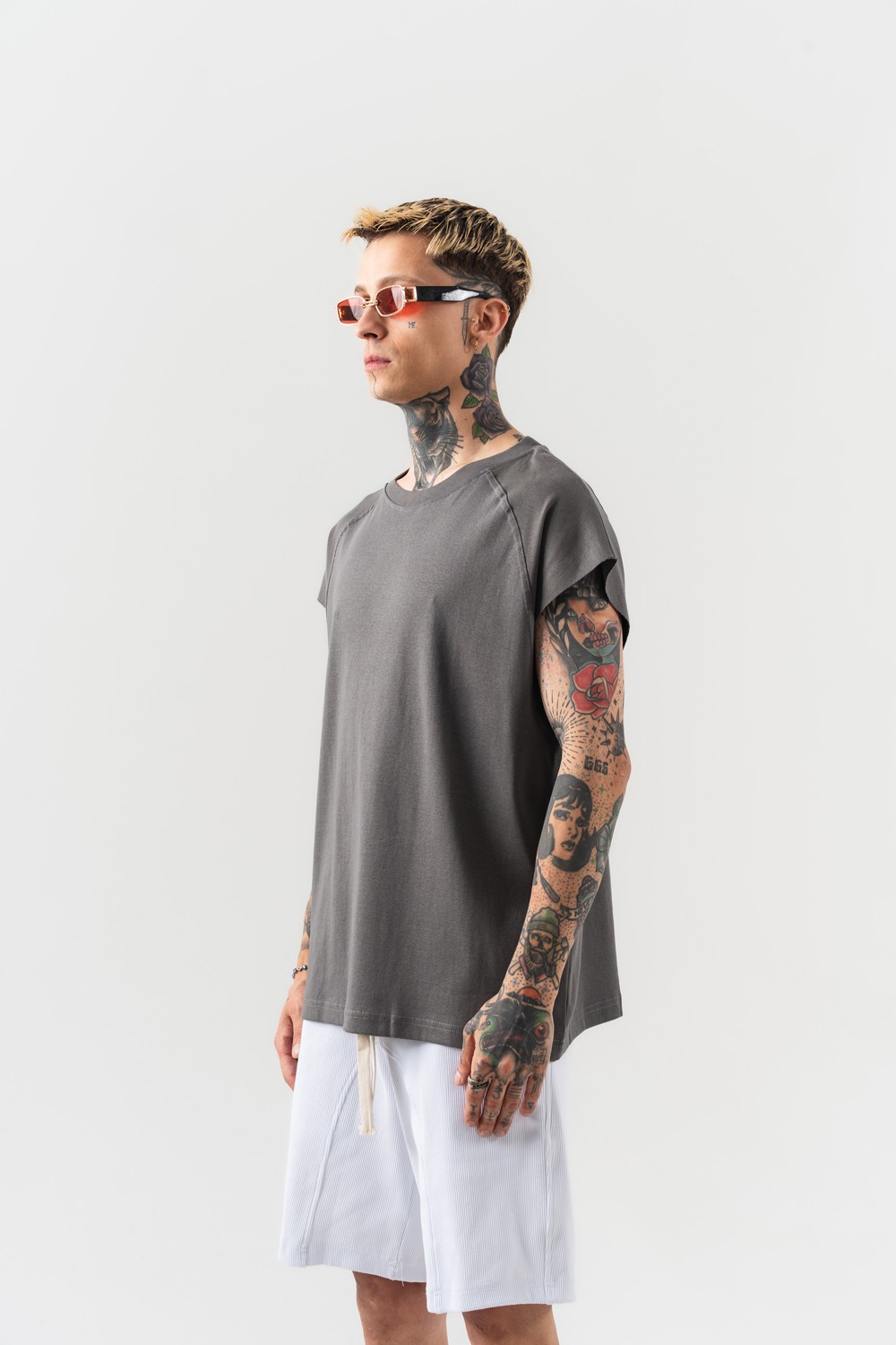Foggy Pulse Kolsuz Oversize T-shirt