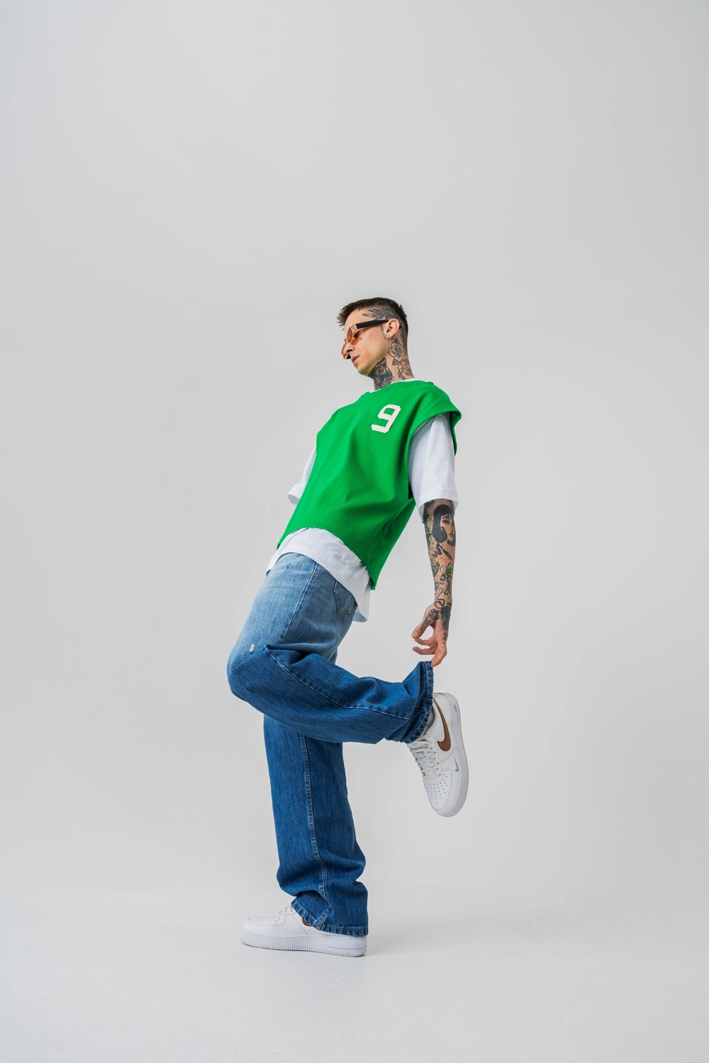 Patriot 9 Premium Oversize Crop ve T-shirt Bir Arada 2'li Set